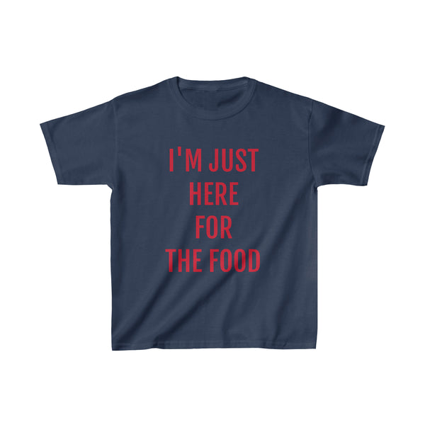 Kid's HERE FOR THE FOOD Tee---more colors!
