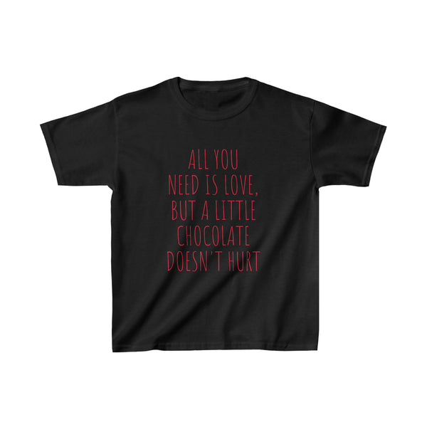 KIDS "A LITTLE CHOCOLATE DOESN'T HURT" TEE