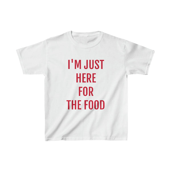 Kid's HERE FOR THE FOOD Tee---more colors!